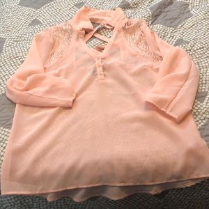 Sheer Pink blouse